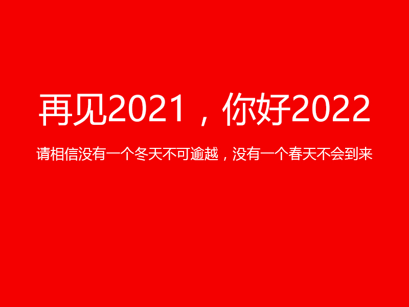 再見2021，你好2022，陜西鑫安安防祝您元旦快樂！